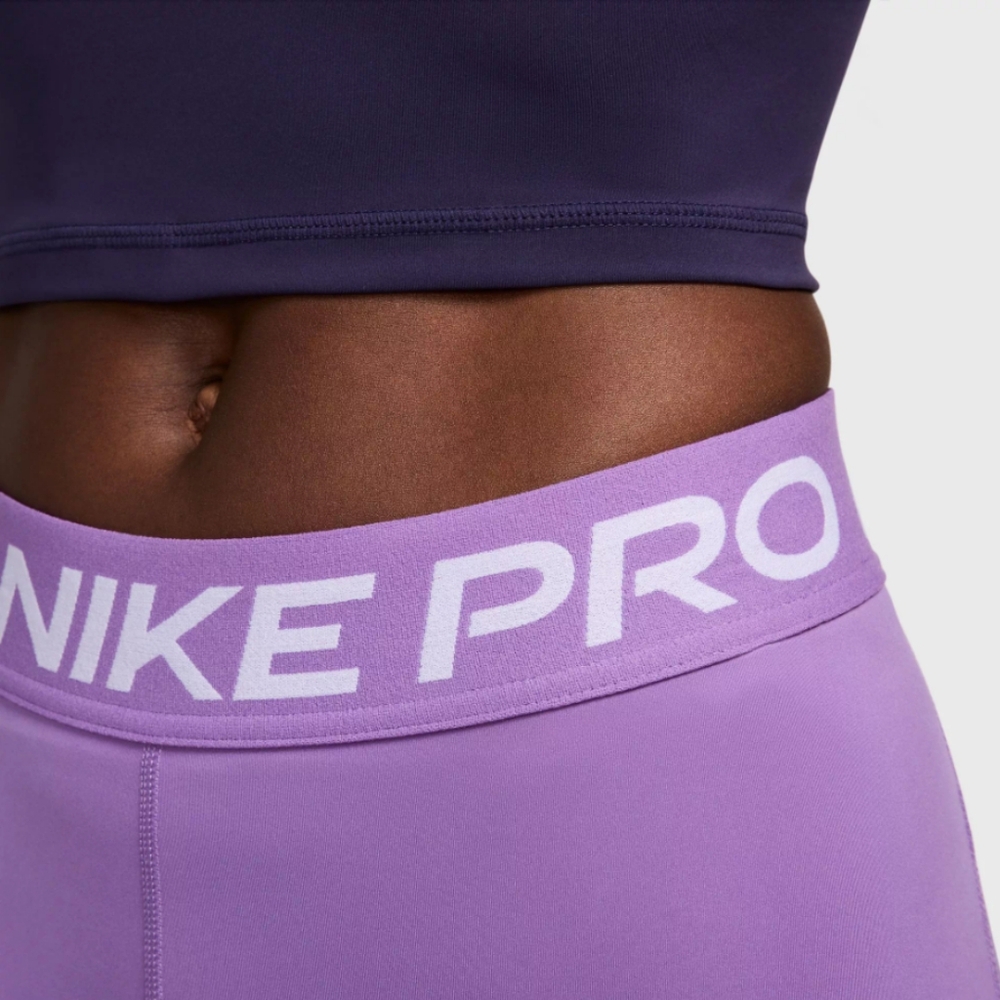 Nike Mid Rise Black Raspberry Pro 3” Shorts - Picture 4 of 9